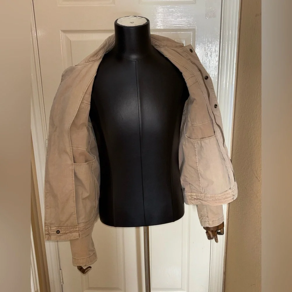 Vintage Banana Republic Tan Safari Utility Jacket 100% Cotton Mens Small​​